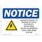 Signmission OSHA Notice Sign, 10" H, Rigid Plastic, Contents Subject To Damage By Sign With Symbol, Landscape OS-NS-P-1014-L-10812 - alternate 1